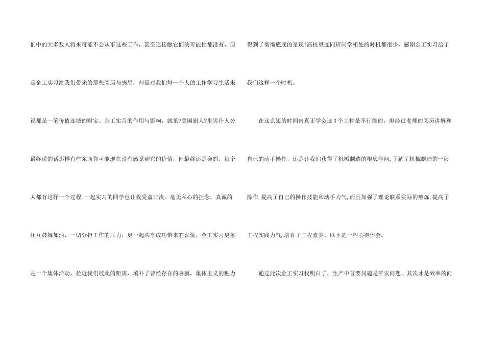 大学生金工实习心得体会5篇_第3页