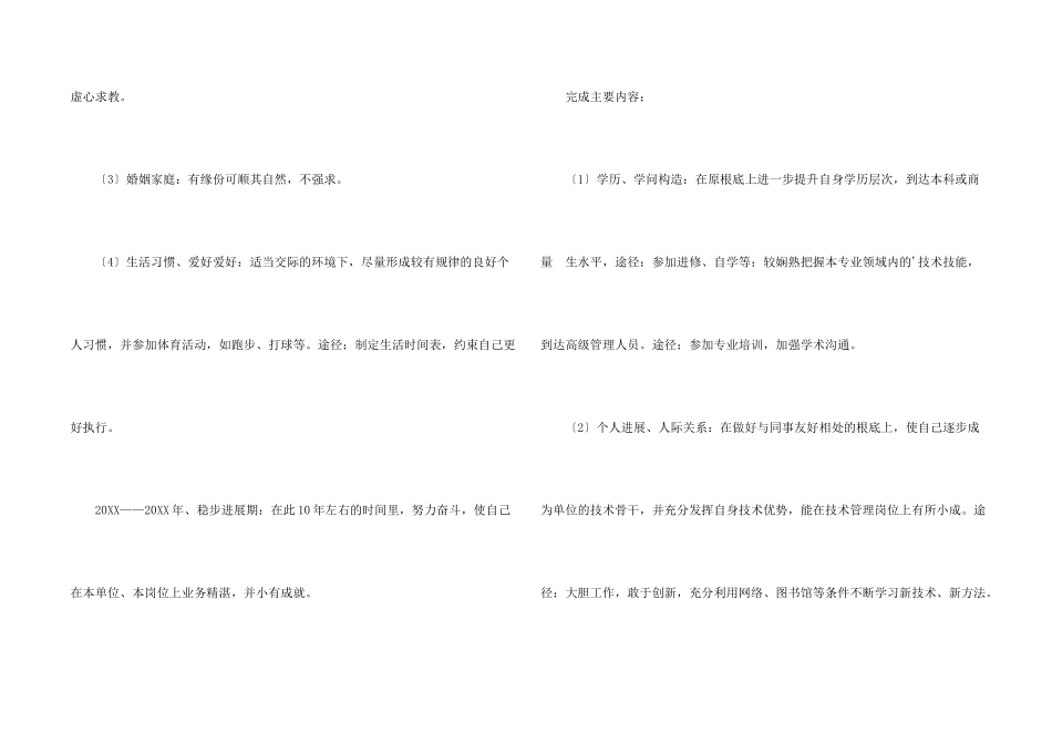 大学职业生涯规划书_第2页