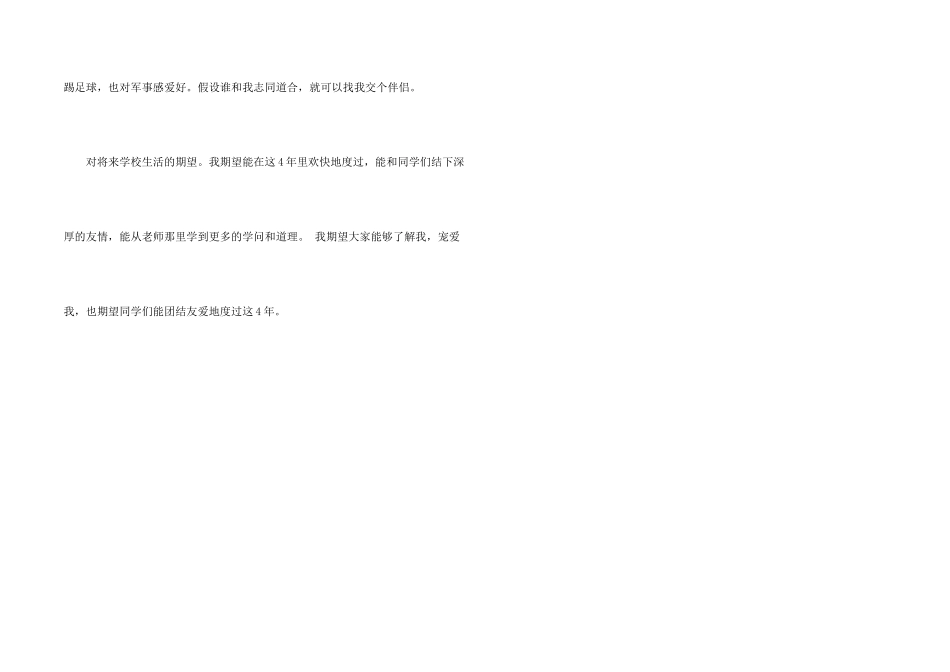 大学自我介绍400字_第2页