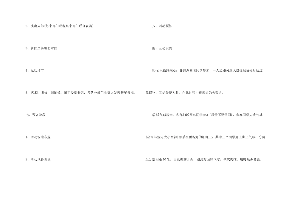大学艺术团活动策划书_第2页