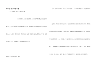 大年初一的300字三篇