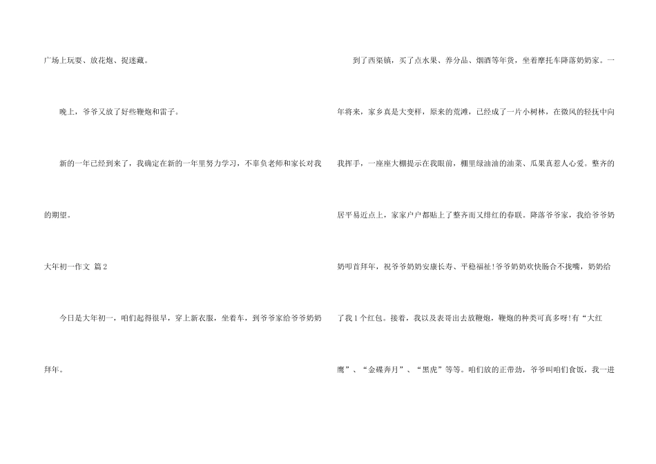 大年初一汇总5篇_第2页