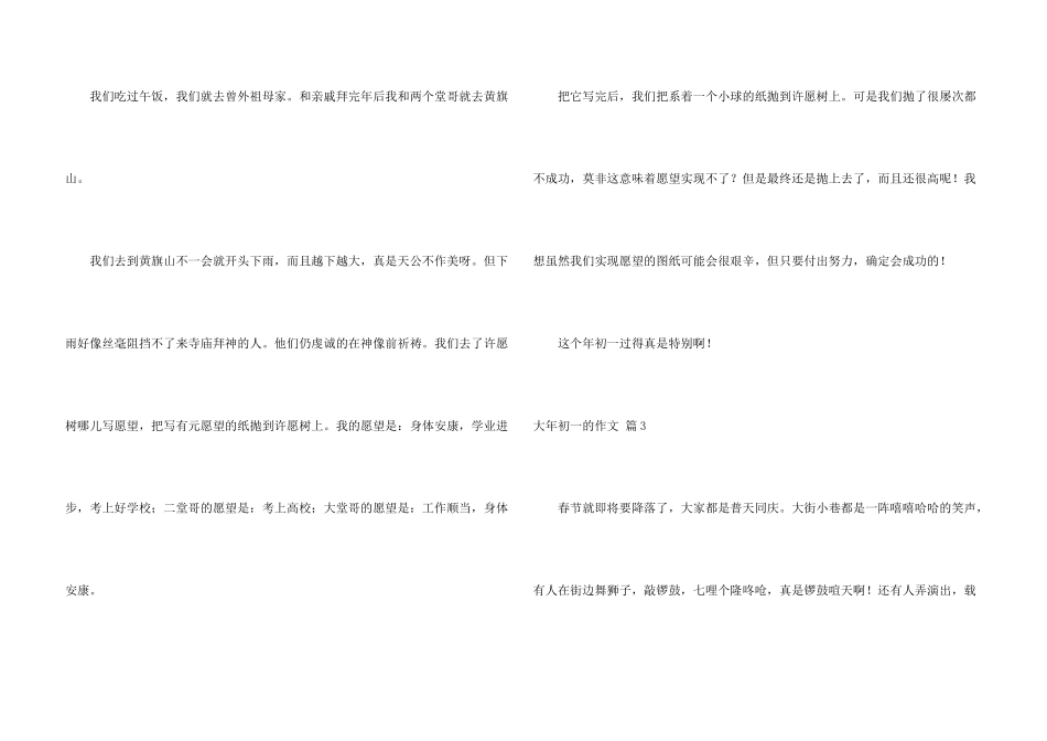 大年初一的集锦9篇_第3页