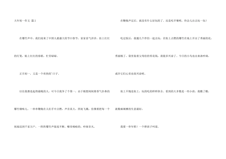 大年初一集锦十篇_第3页