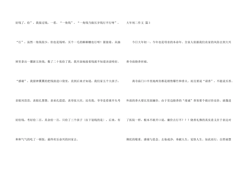 大年初二汇总七篇_第3页