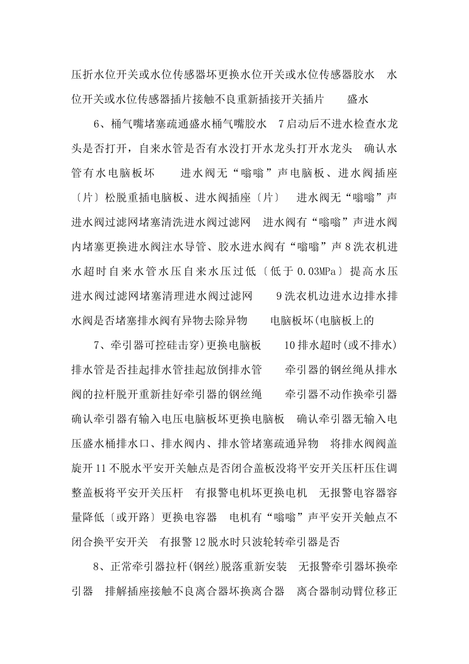 大庆海尔洗衣机维修电话_第3页