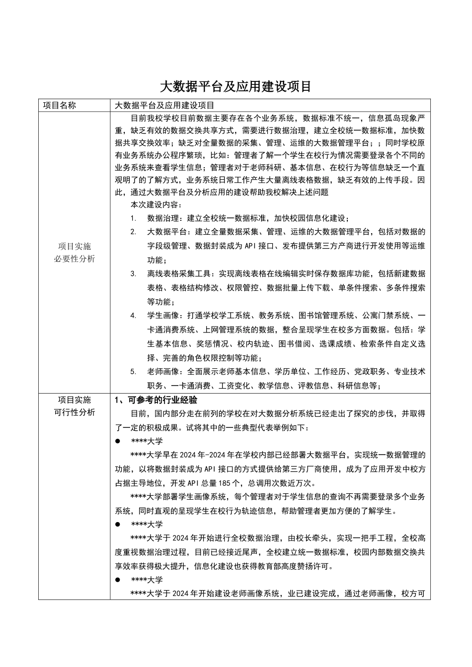 大数据平台项目论证方案_第1页