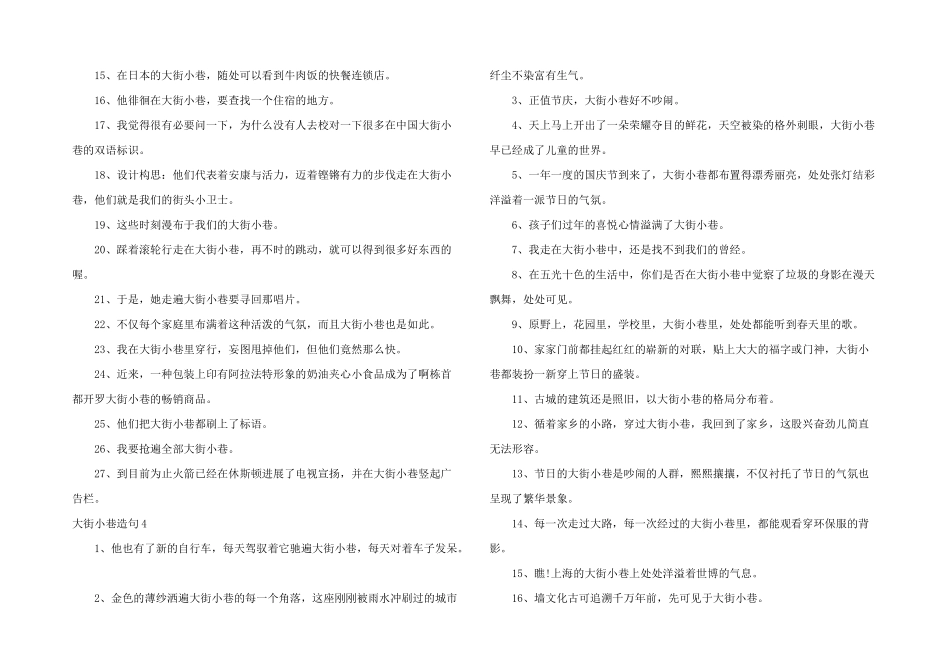 大街小巷造句_第3页