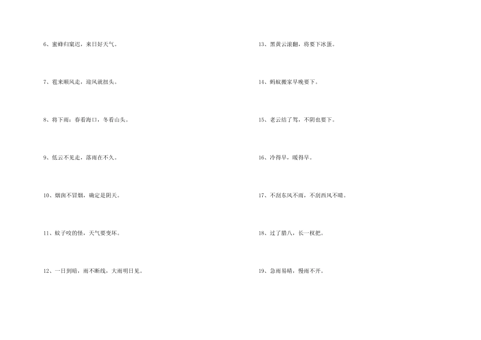 天气气象的谚语100句_第2页