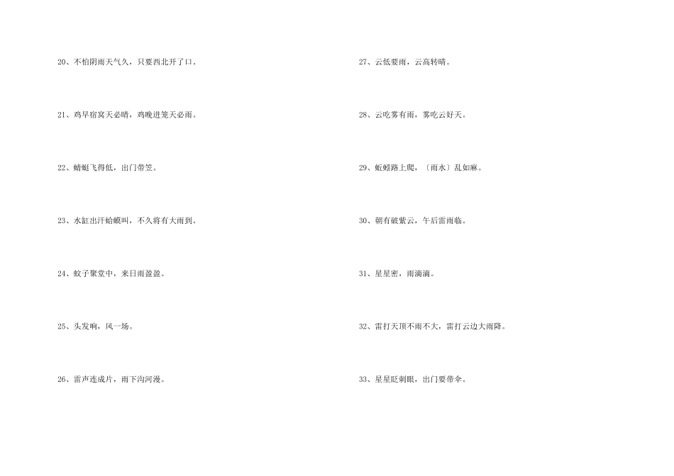 天气气象的谚语100句_第3页