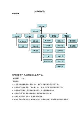 天猫销售运营团队