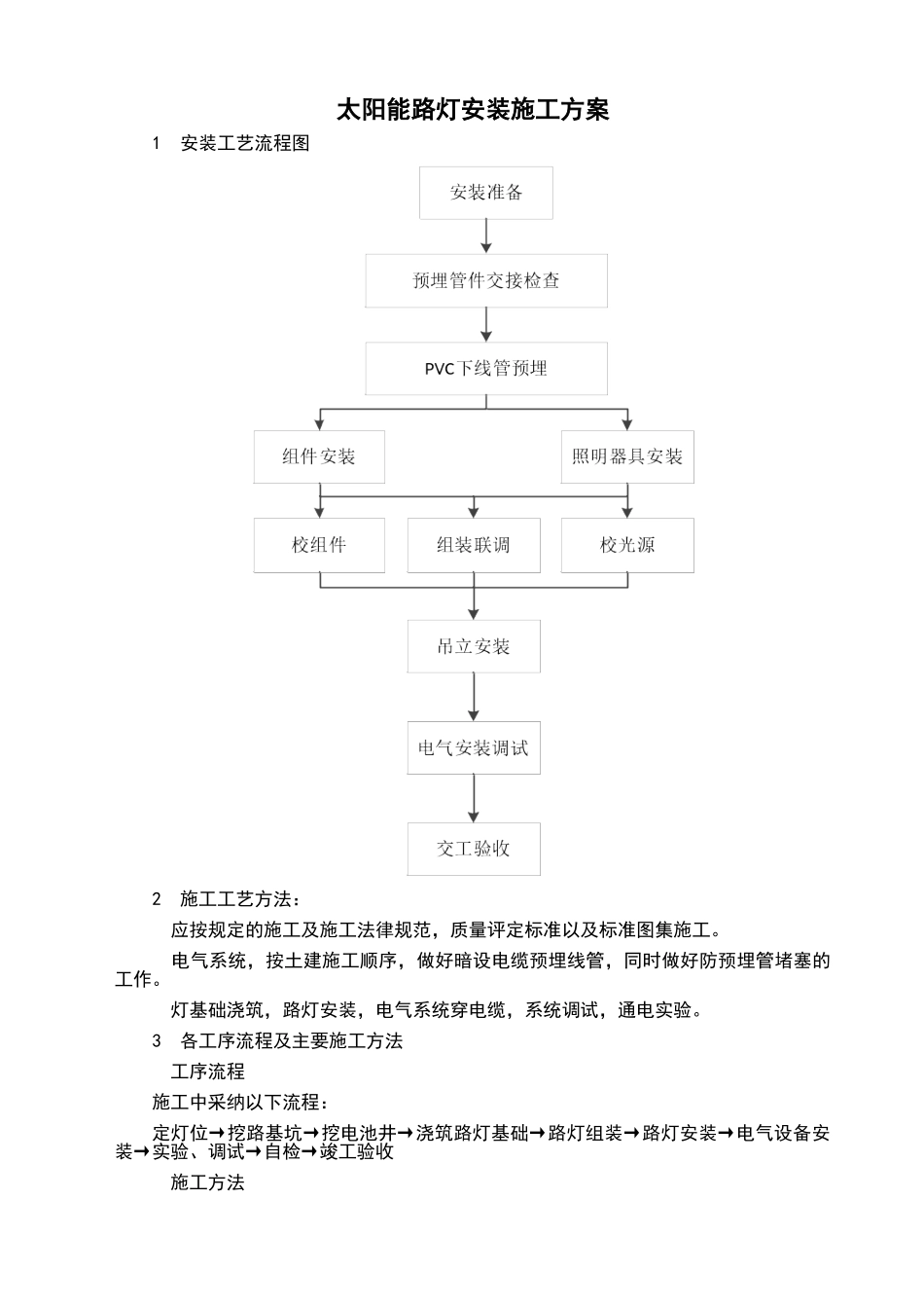 太阳能路灯施工方案54103_第1页
