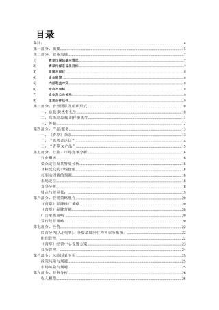 青草传媒商业计划书