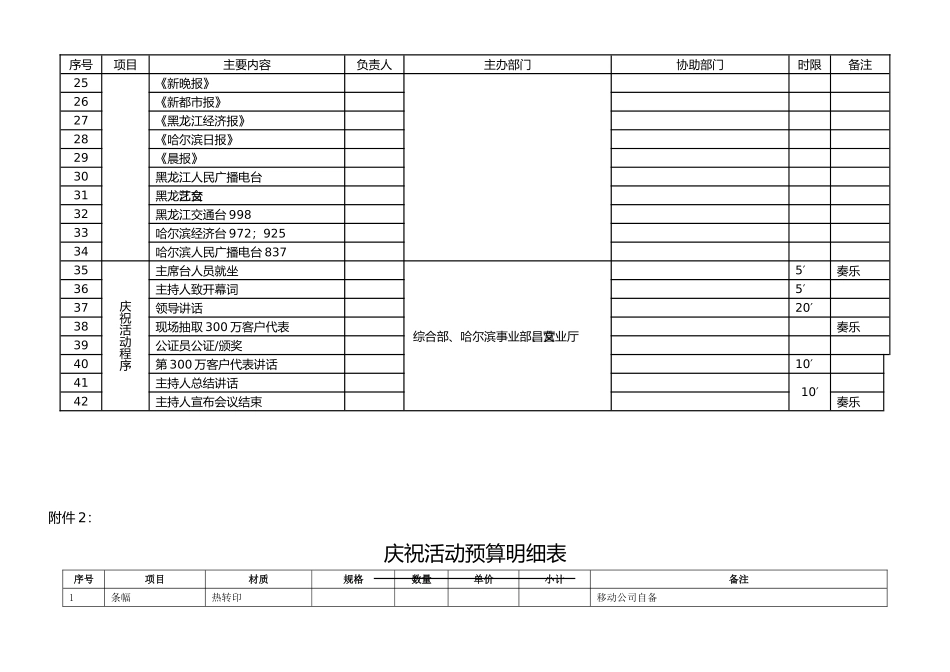 庆祝活动安排明细表_第2页