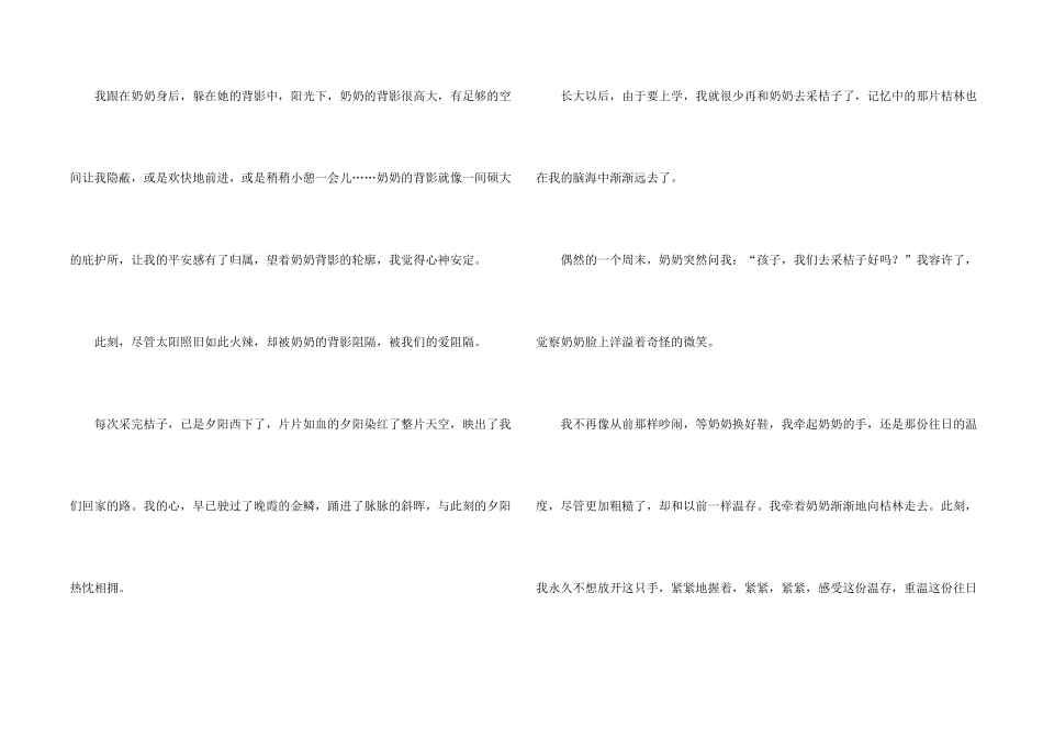 奶奶的背影6篇_第2页