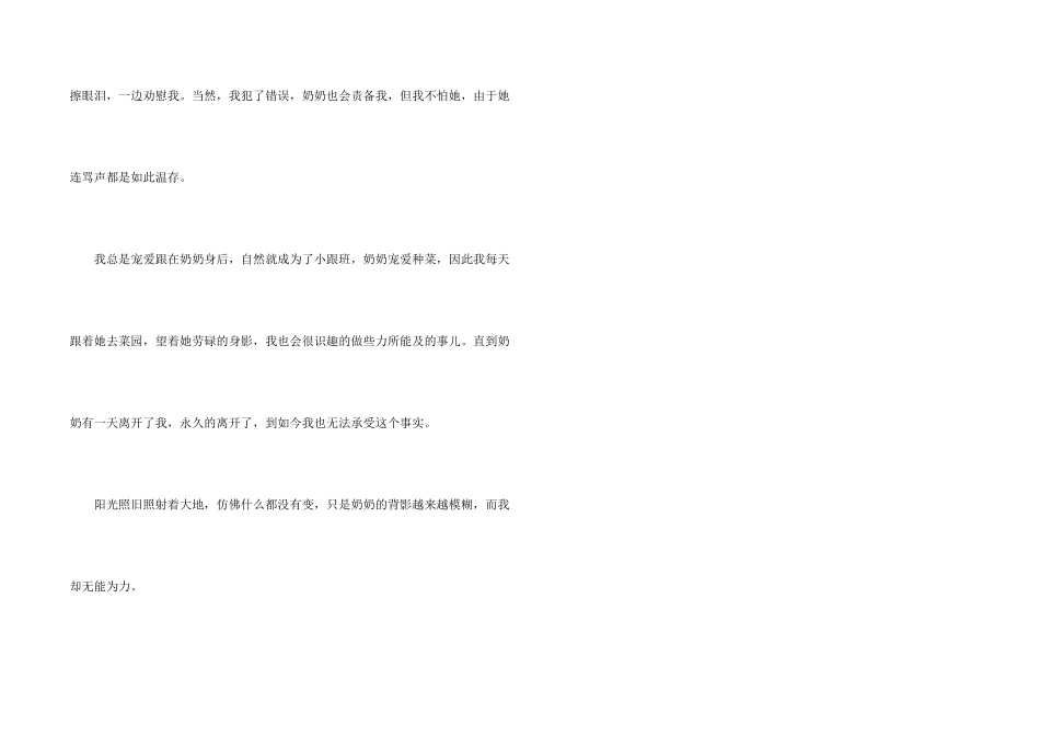 奶奶的：奶奶的背影_第2页