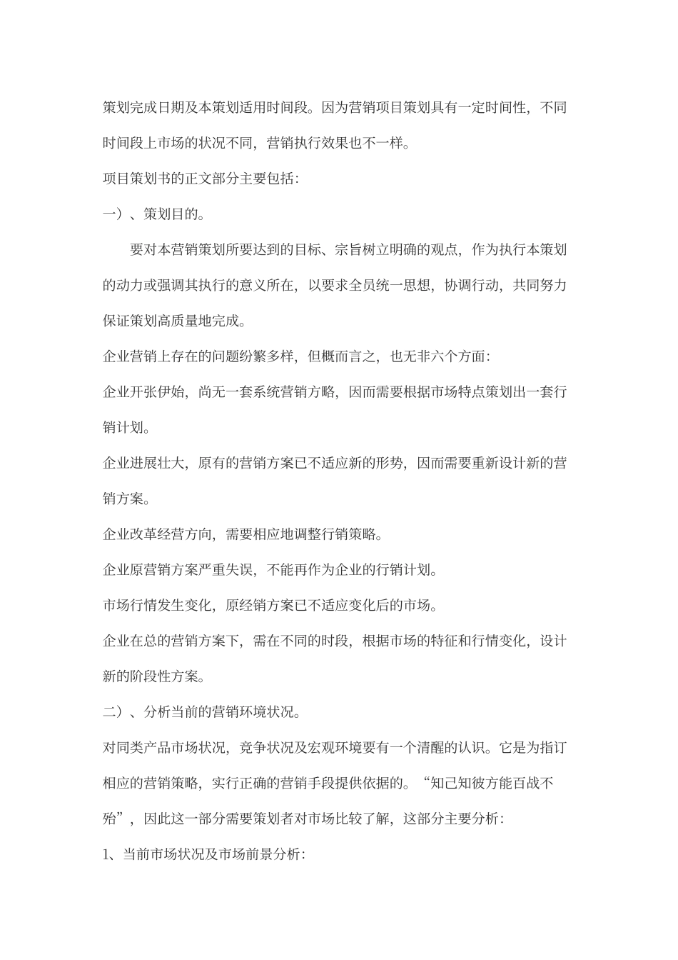 如何写项目策划案_第2页