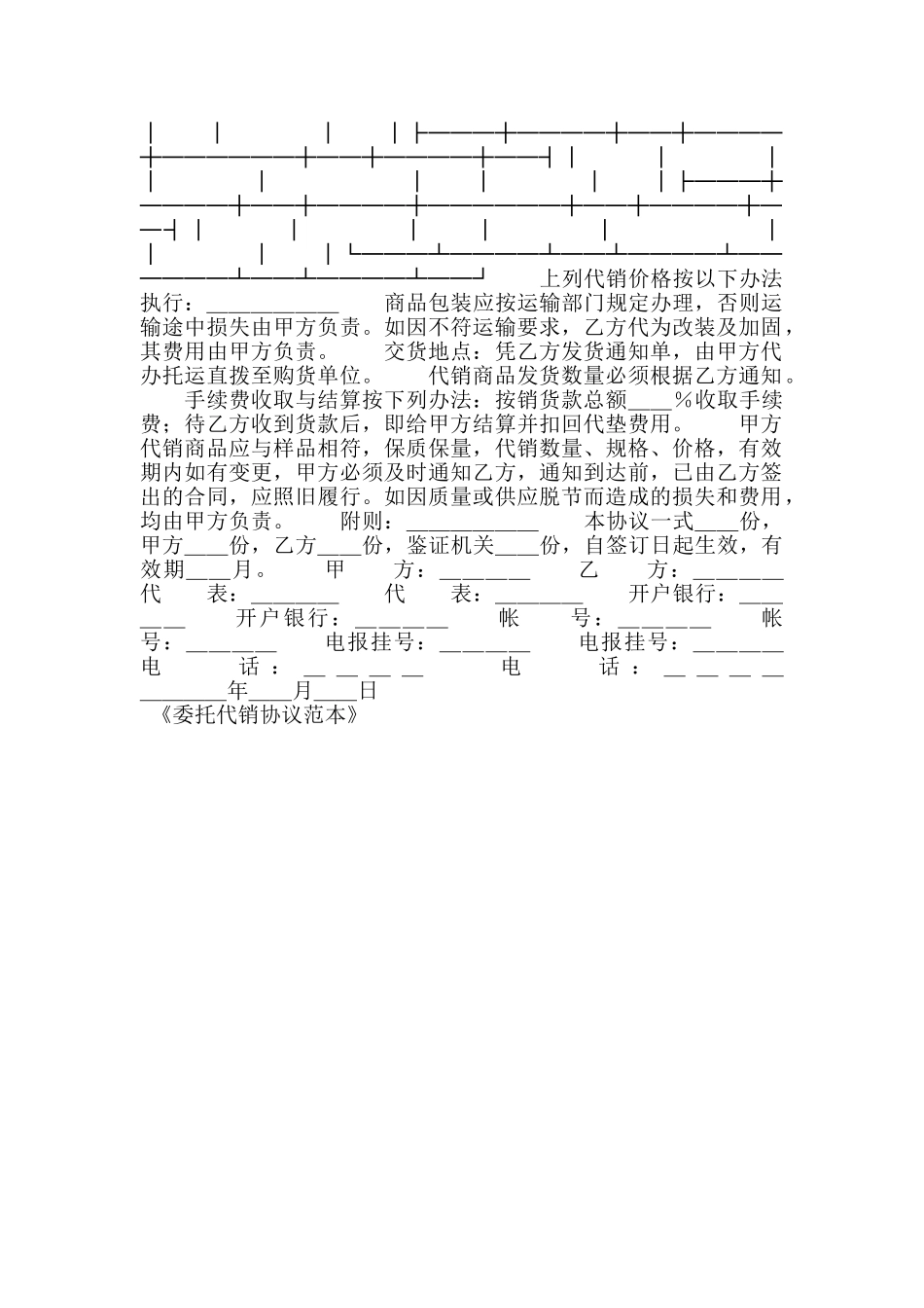 委托代销协议范本_第3页