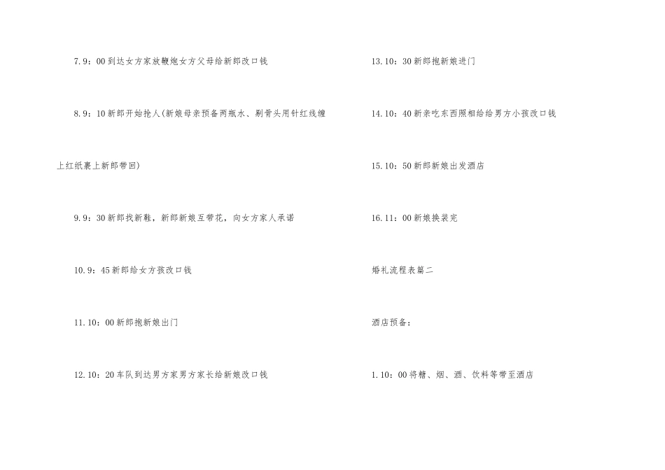 婚庆策划安排_第2页