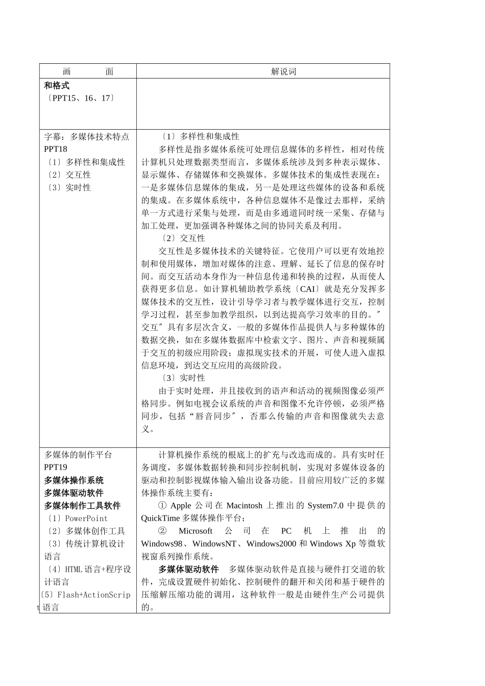 媒体企划录像课分镜头稿本_第3页