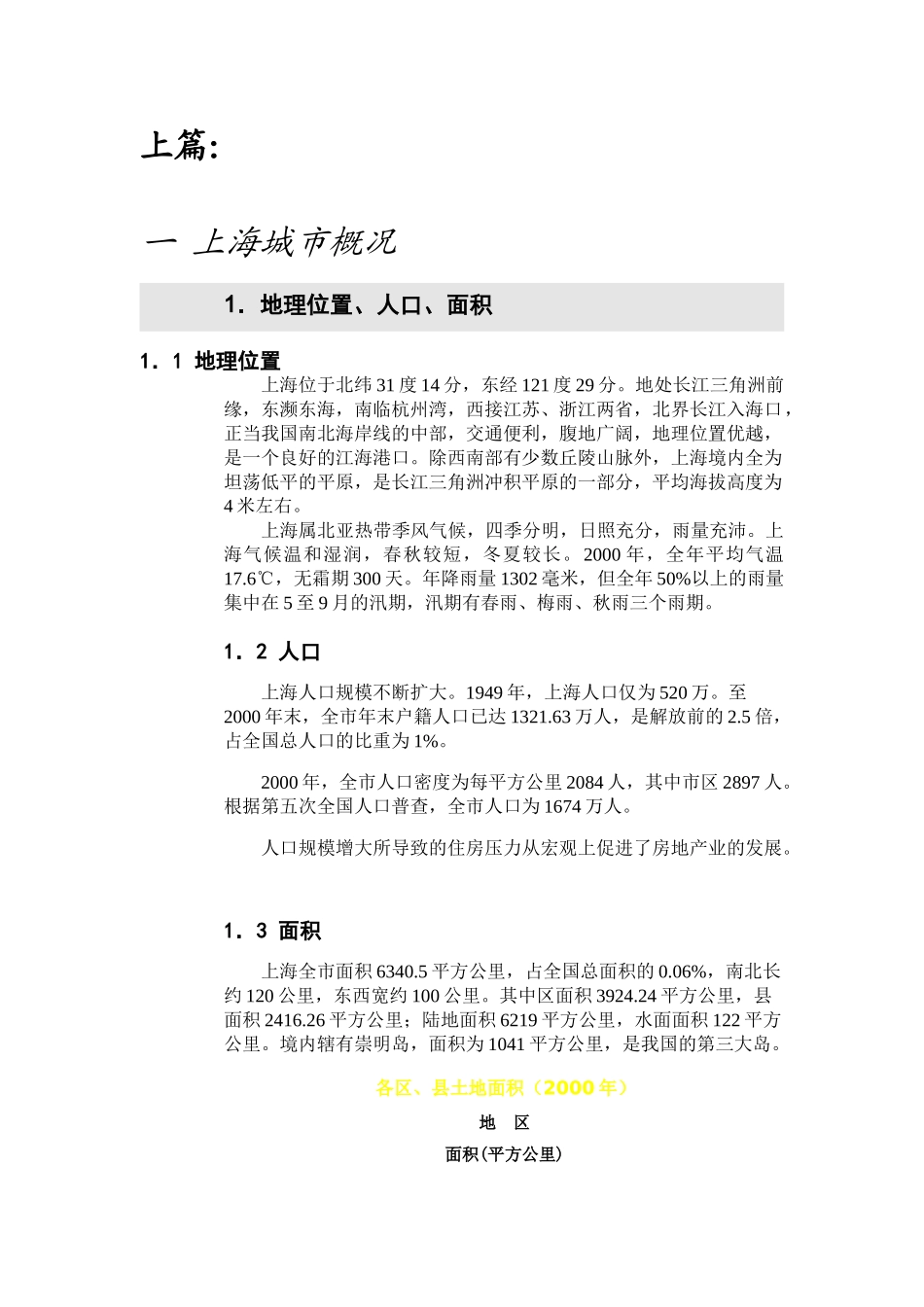 上海房地产可行性调研报告_第1页