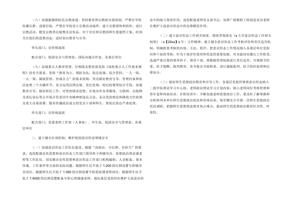 学校加强意识形态阵地管理实施方案_第3页