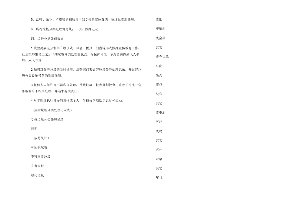 学校垃圾分类管理制度_第2页