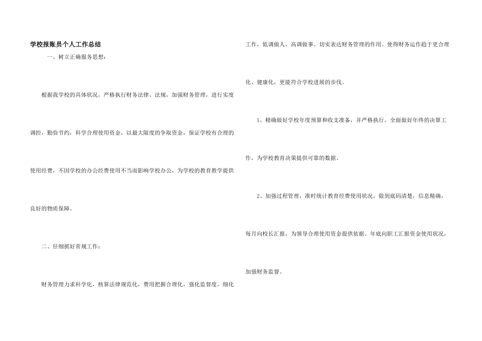 学校报账员个人工作总结_第1页
