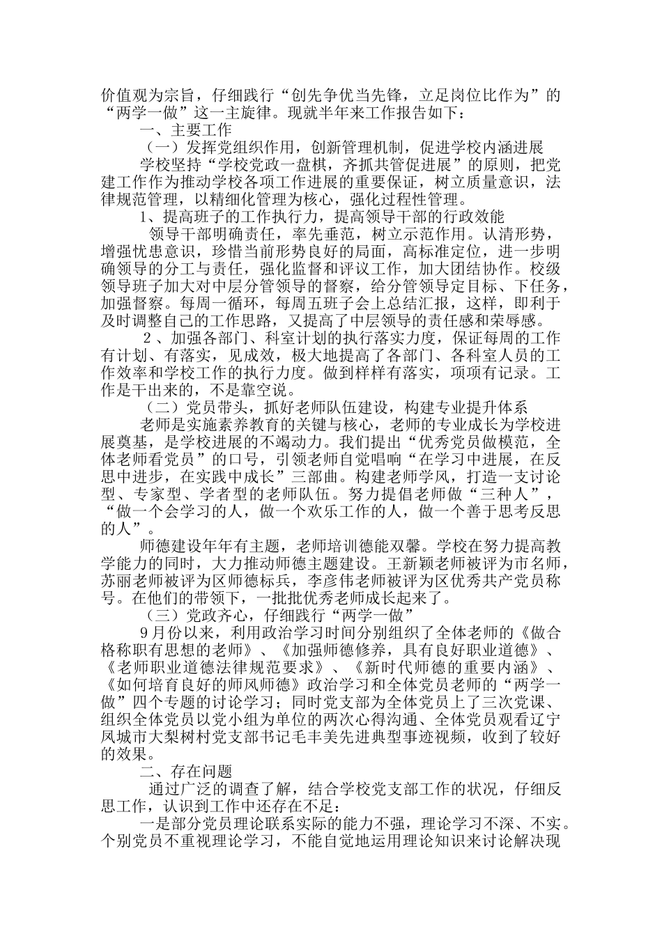 学校支部书记个人述职_第3页