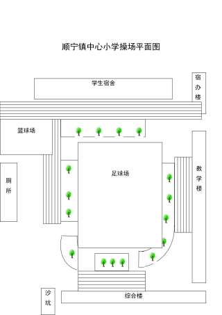 学校操场平面图