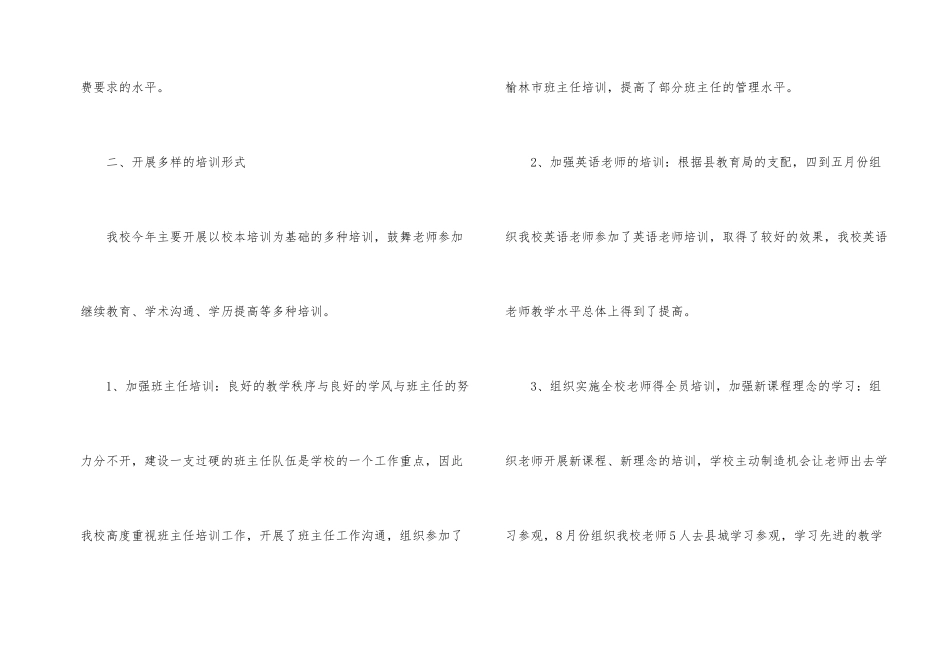 学校教师培训总结集锦4篇_第2页