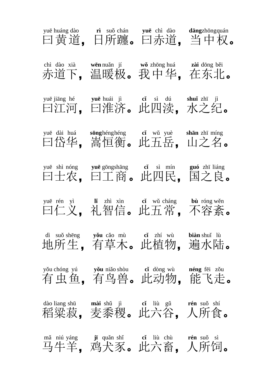 学校版三字经_第3页