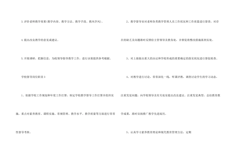 学校督导岗位职责2024简单优秀必看模板_第2页