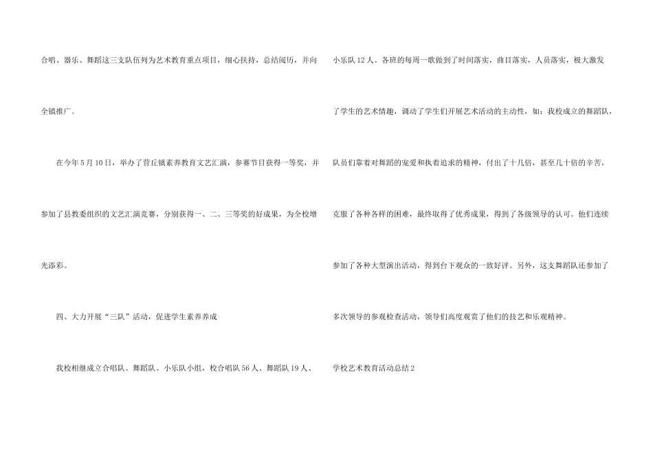 学校艺术教育活动总结_第3页