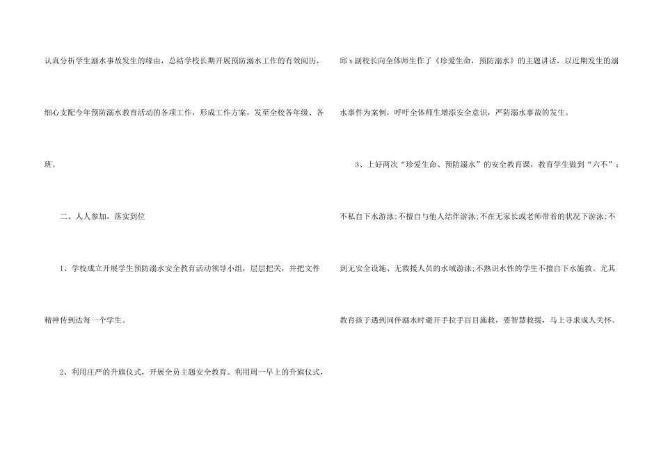 学校防溺水安全工作总结2024_第2页