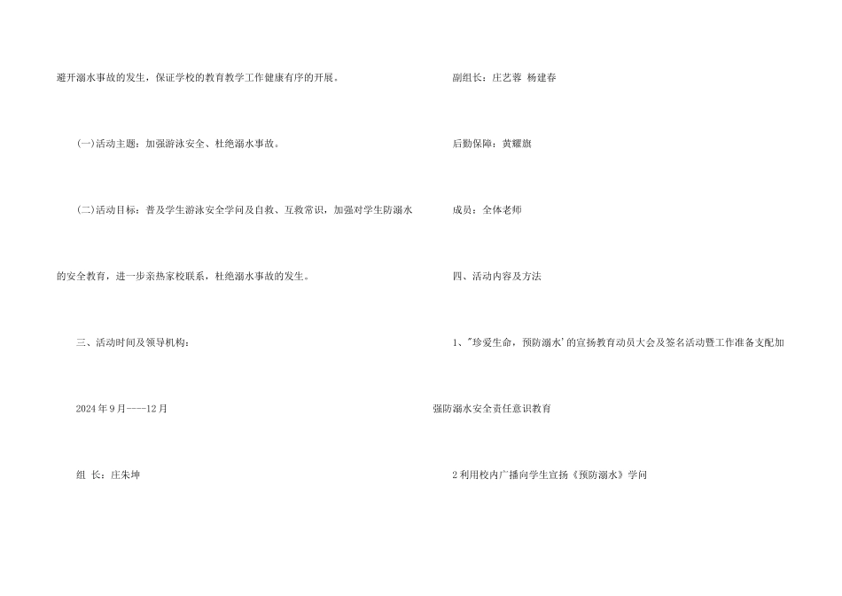 学校防溺水工作方案_第2页