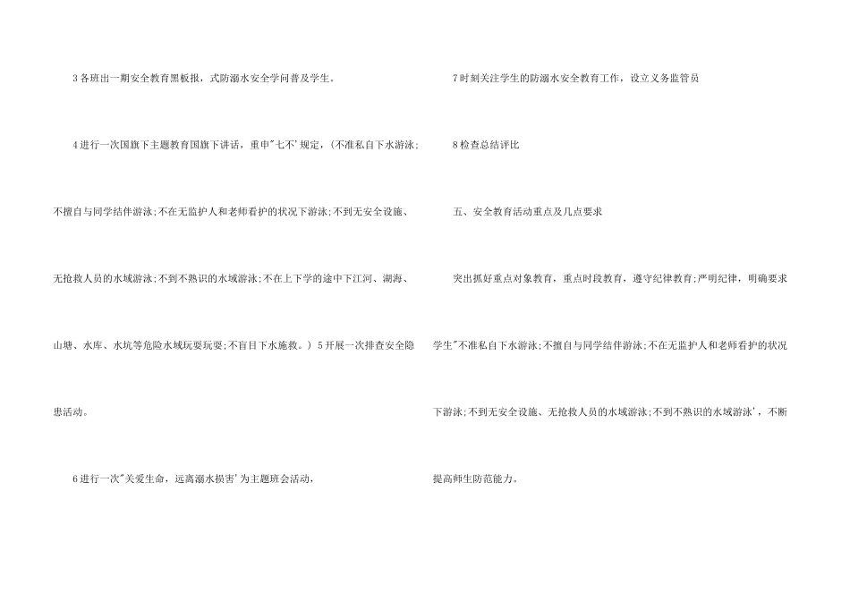 学校防溺水工作方案_第3页