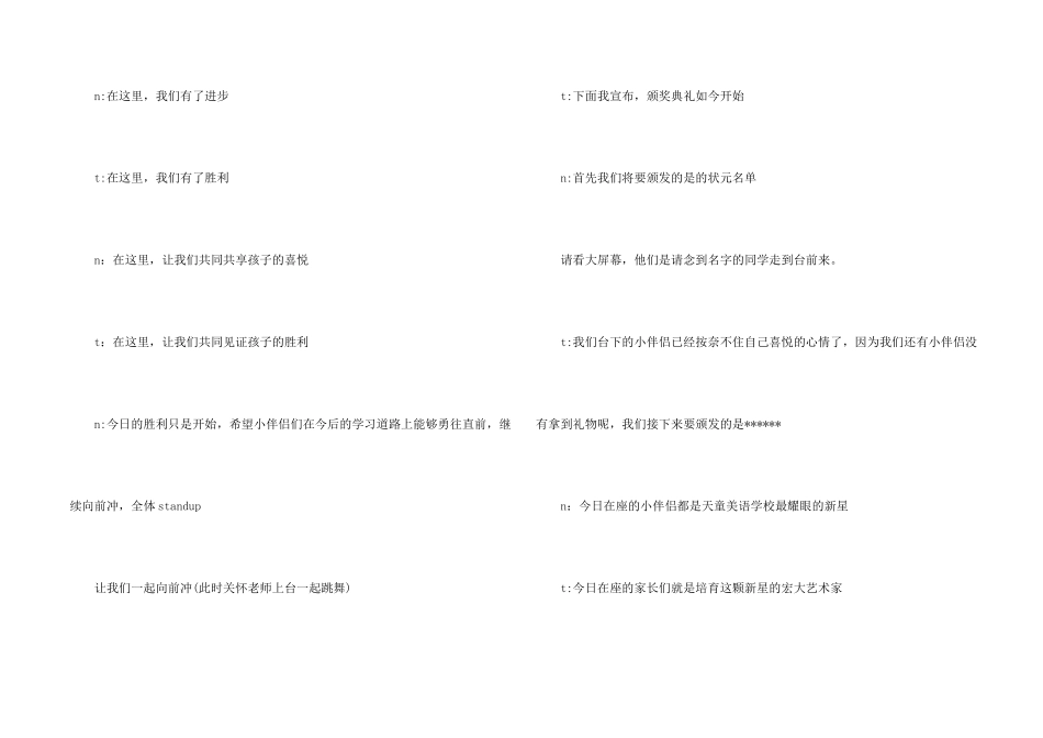 学校颁奖典礼主持稿范本_第2页
