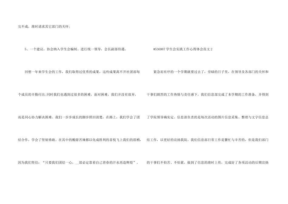 学生会实践活动工作心得体会5篇_第3页