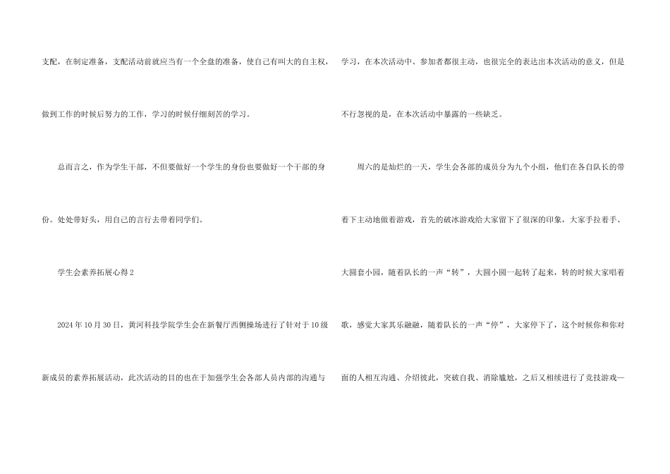 学生会素质拓展心得5篇_第3页
