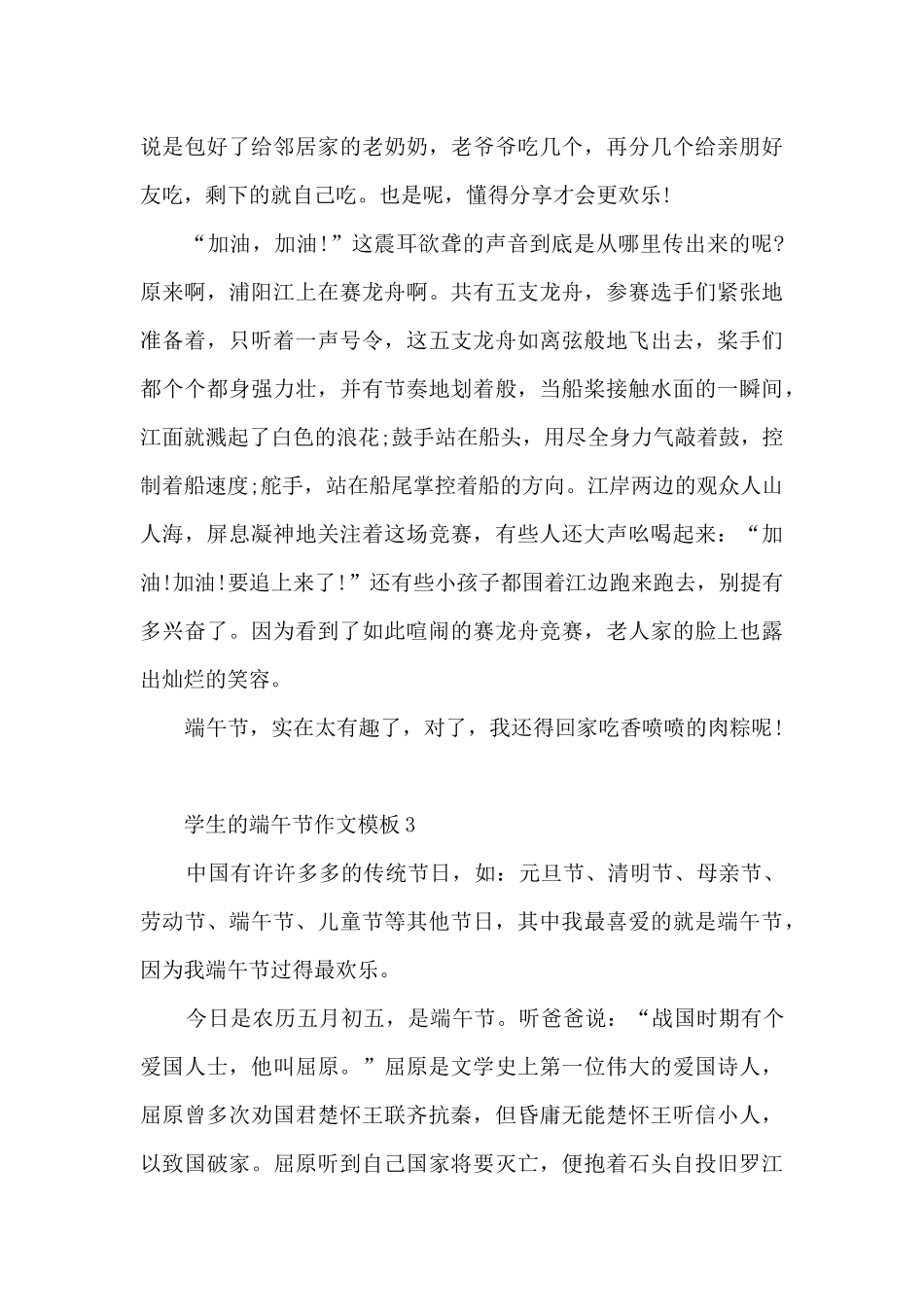 学生的端午节作文5篇_第3页