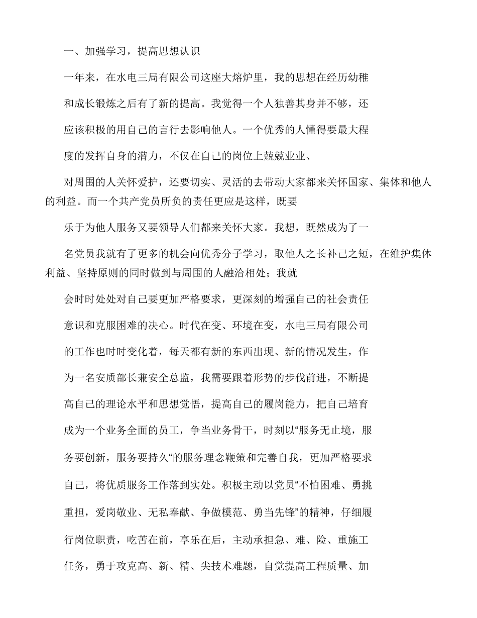 安全总监自我评价_第2页