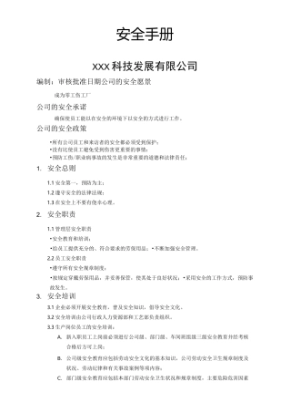 安全手册内部