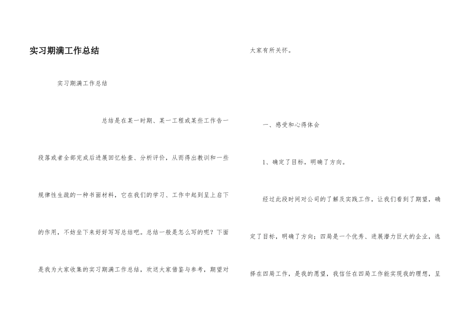 实习期满工作总结_第1页