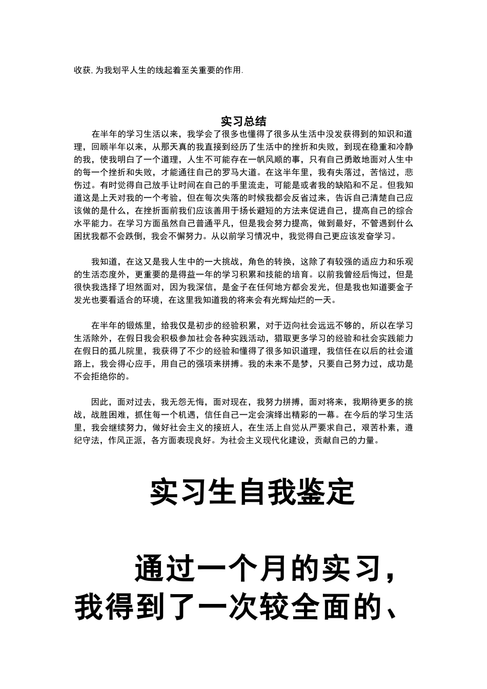 实习生自我总结_第2页