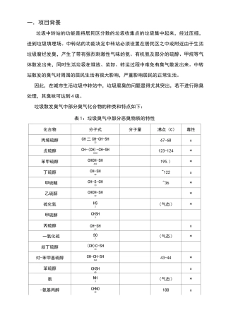 垃圾中转站异臭味解决方案