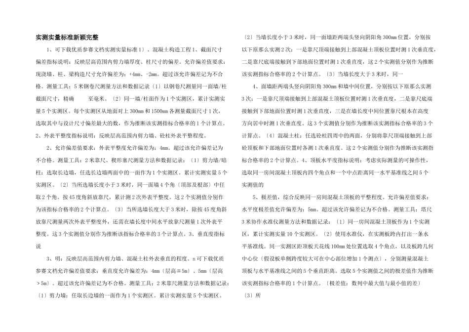 实测实量标准新颖完整_第1页