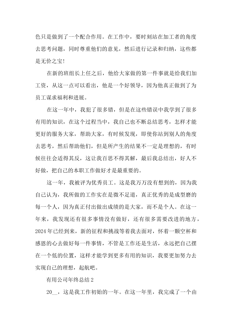 实用公司年终总结5篇_第2页