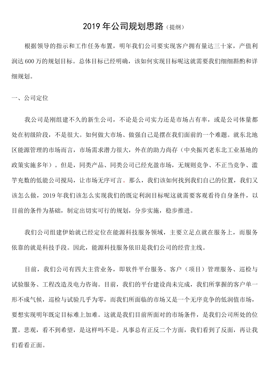 公司规划思路 _第1页