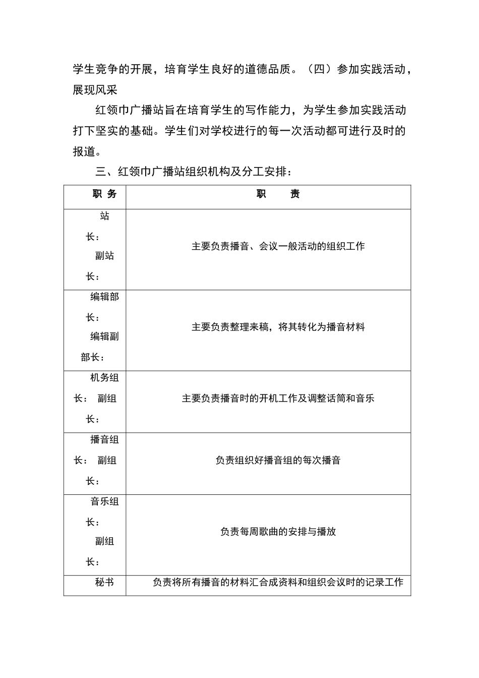实验小学红领巾广播站实施方案_第2页